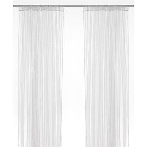 IKEA Lill Curtains White 2 Panels 98" x 110" New Light Weight Sheer